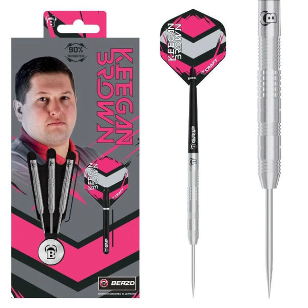 BEAZD Keegan Brown 90% Tungsten Steel Tip Darts-1-22 GRAM-Premier Darts