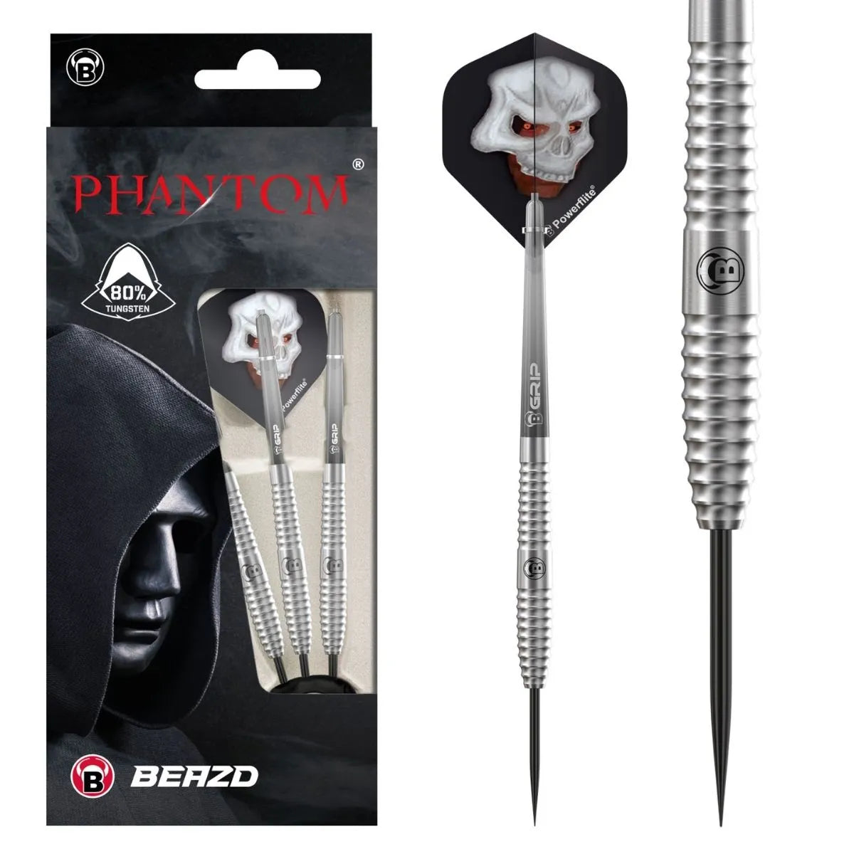 BEAZD Phantom PT3 80% Tungsten Steel Tip Darts-1-21 GRAM-Premier Darts