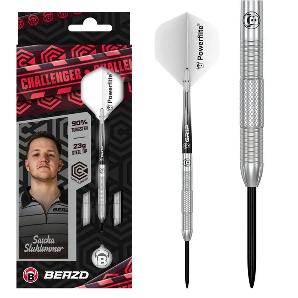 BEAZD Challenger Sascha Stuhlemmer 90% Tungsten Steel Tip Darts-1-23 GRAM-Premier Darts