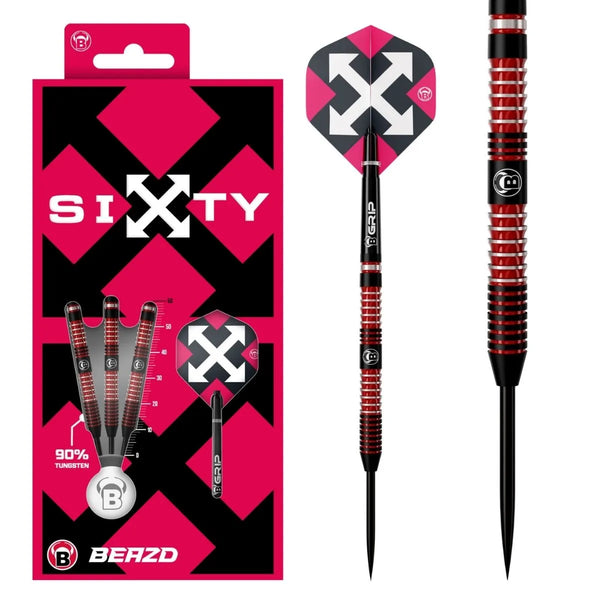 BEAZD Sixty S1 90% Tungsten Steel Tip Darts-1-21 GRAM-Premier Darts