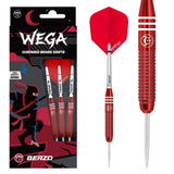 BEAZD Wega Red Brass Steel Tip Darts-1-21 GRAM-Premier Darts