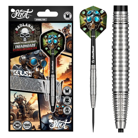 Shot Badlands Krush 90% Tungsten Steel Tip Darts-1-22 GRAM-Premier Darts