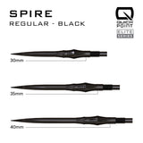 Harrows Spire Elite Series Quick Points-9-Black-30mm-Premier Darts