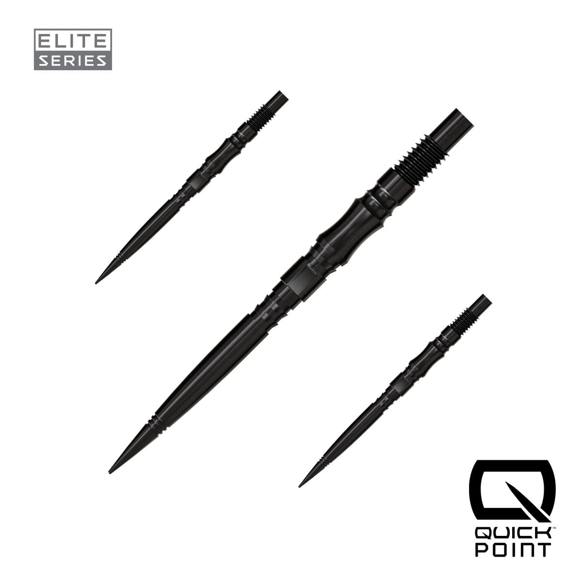Harrows Axis Elite Series Quick Points-6-Black-30mm-Premier Darts