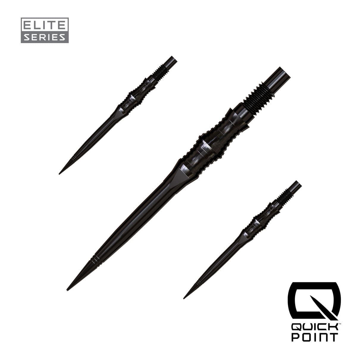 Harrows Apex Spire Elite Series Quick Points-7-Black-30mm-Premier Darts