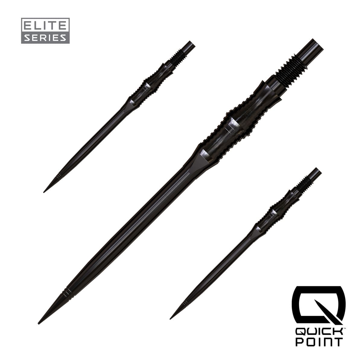 Harrows Apex Spire Elite Series Quick Points-9-Black-40mm-Premier Darts
