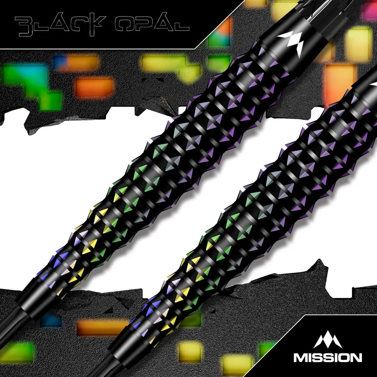 Mission Black Opal 95% Tungsten Steel Tip Darts-4-22 GRAM-Premier Darts