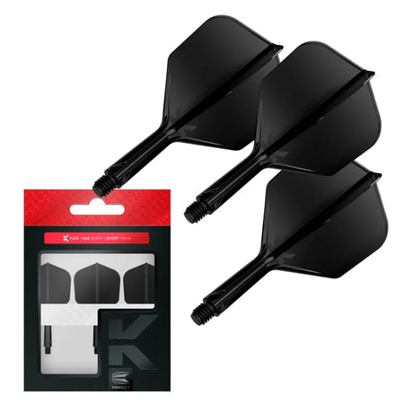 Target Darts K-Flex Flight System No6-8-Black-Short-Premier Darts