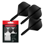 Target Darts K-Flex Flight System No2-8-Black-Short-Premier Darts