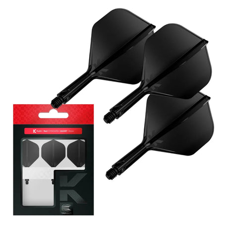 Target Darts K-Flex Flight System No2-8-Black-Short-Premier Darts