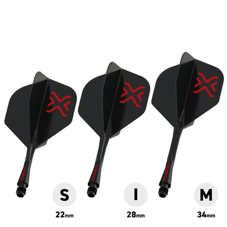 Winmau Blade X Fusion Integrated Flight System-6-Short-Premier Darts