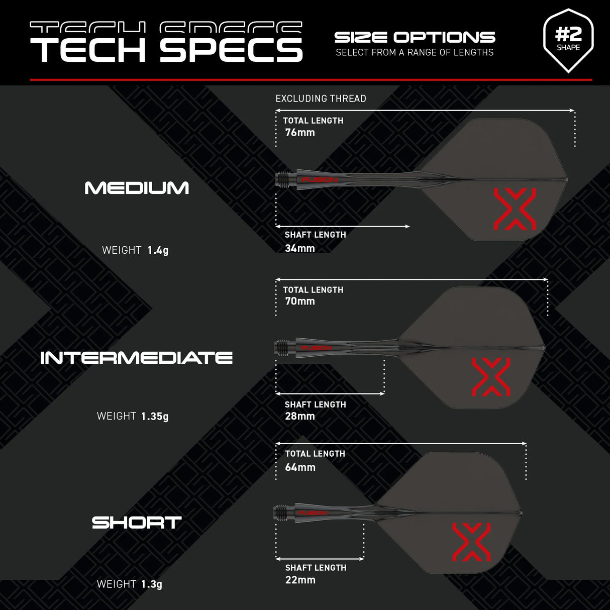 Winmau Blade X Fusion Integrated Flight System-5-Short-Premier Darts