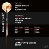 Bull's NL Bronzo Flux CP 90% Tungsten Steel Tip Darts-6-23 GRAM-Premier Darts