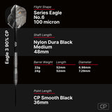 Bull's NL Eagle 3 CP 90% Tungsten Steel Tip Darts-6-22 GRAM-Premier Darts