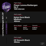 Bull's NL Lerena Rietbergen CP 90% Tungsten Steel Tip Darts-6-22 GRAM-Premier Darts