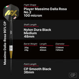 Bull's NL Massimo Dalla-Rosa CP 90% Tungsten Steel Tip Darts-6-20 GRAM-Premier Darts