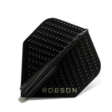 Bull's NL Robson Plus Dimpled No2 Flights-3-Black-Premier Darts
