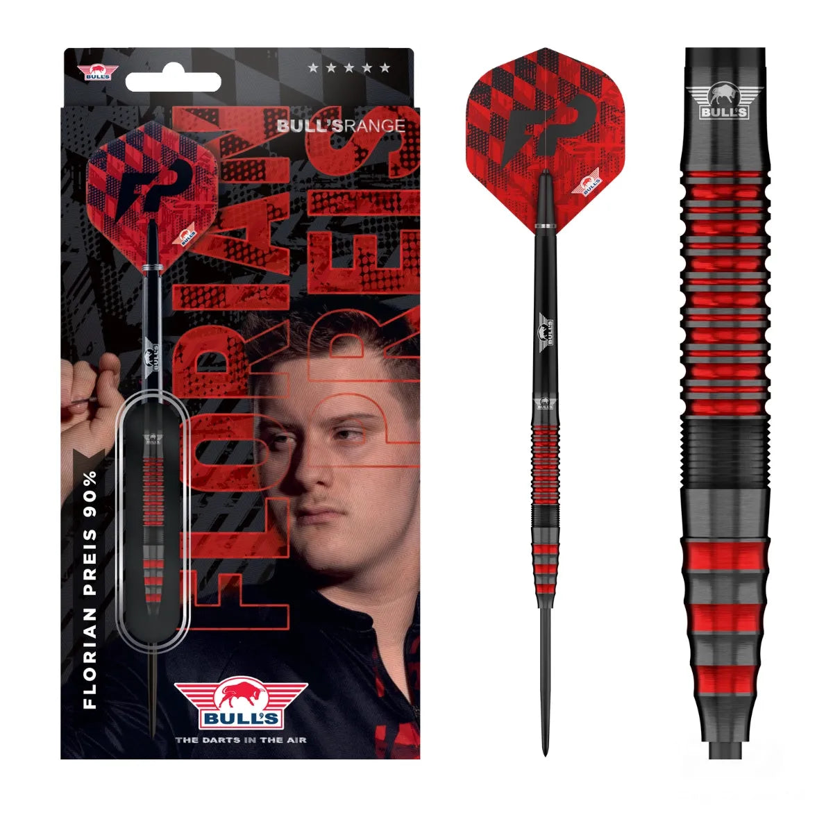 Bull's NL Florian Preis 90% Tungsten Steel Tip Darts