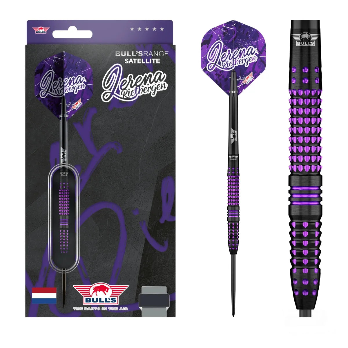 Bull's NL Lerena Rietbergen 90% Tungsten Steel Tip Darts