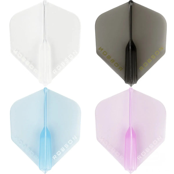 Bull's NL Robson Plus Crystal No2 Flights-1-Clear-Premier Darts