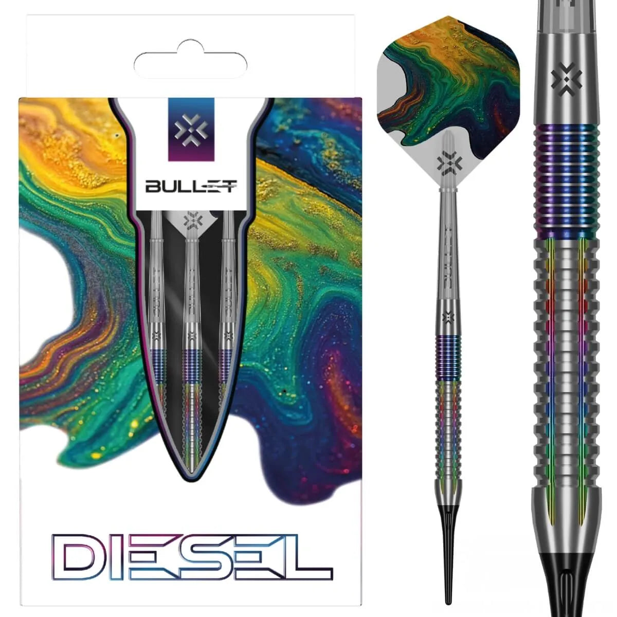 Bullet Diesel V2 85% Tungsten Soft Tip Darts-1-20 GRAM-Premier Darts