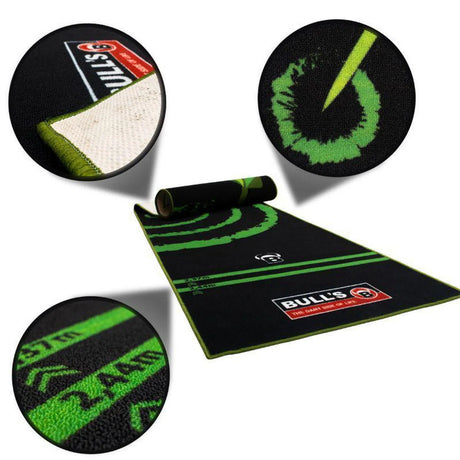 Bull's DE 140 Carpet Darts Mat Green / Black