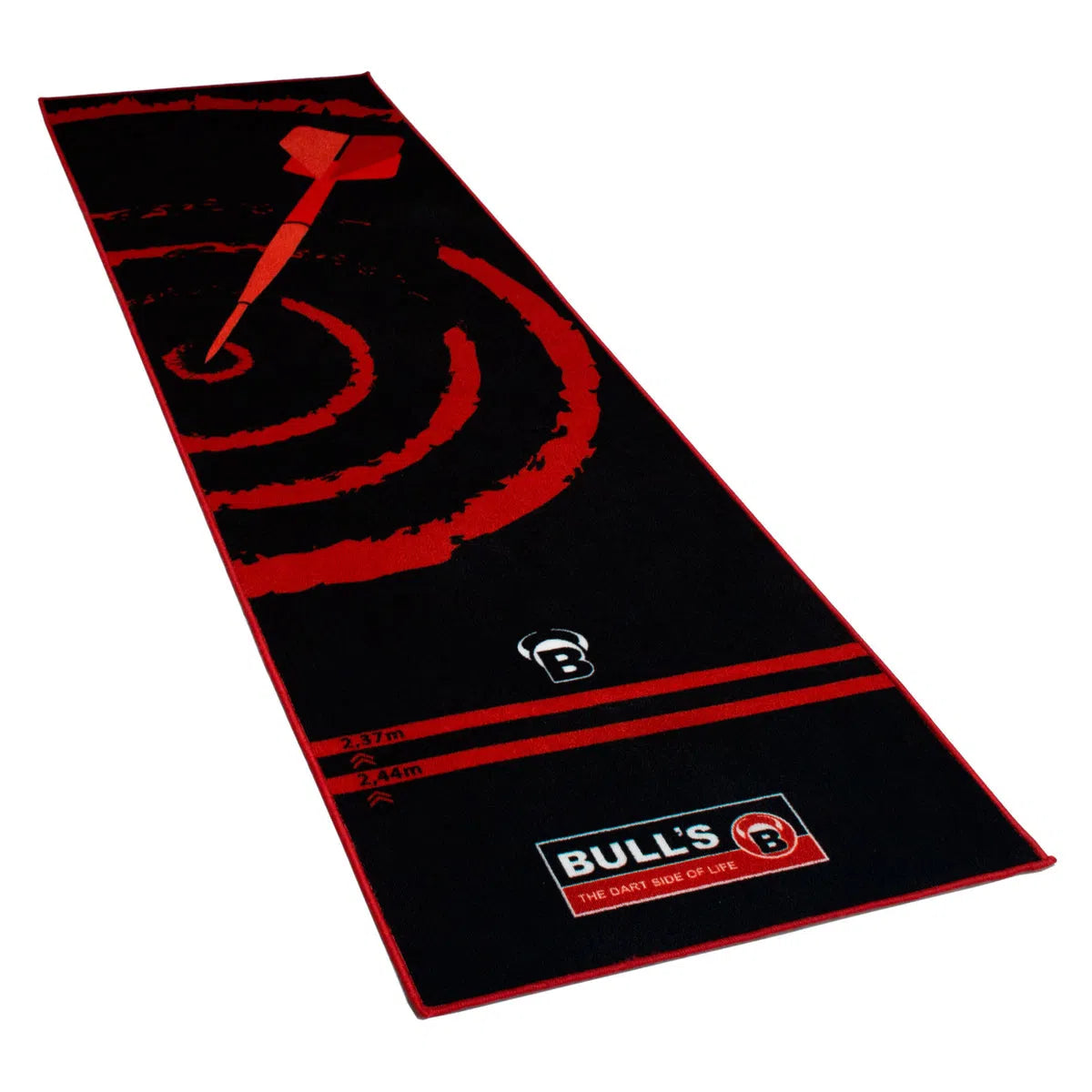 Bull's DE 140 Carpet Darts Mat Red / Black