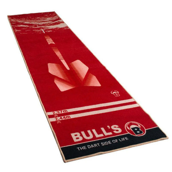 Bull's DE 180 Carpet Darts Mat Red-1-Premier Darts