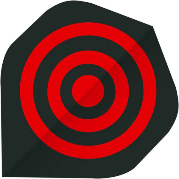 Bull's DE Base Dart Flights - Red & Black Target-1-Premier Darts
