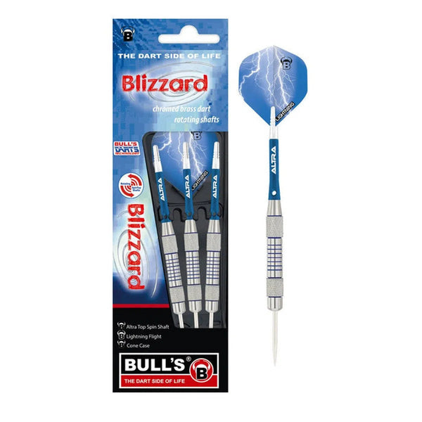 Bull's DE Blizzard Chromed Brass Steel Tip Darts-1-20 GRAM-Premier Darts