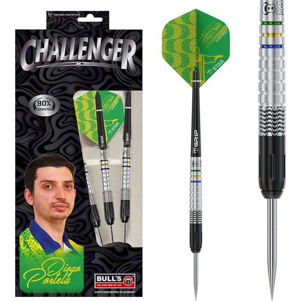 Bull's DE Diogo Portela 90% Tungsten Steel Tip Darts-1-24 GRAM-Premier Darts