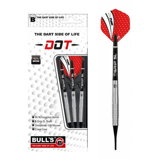 Bull's DE Dot D1 90% Tungsten Soft Tip Darts-1-18 GRAM-Premier Darts