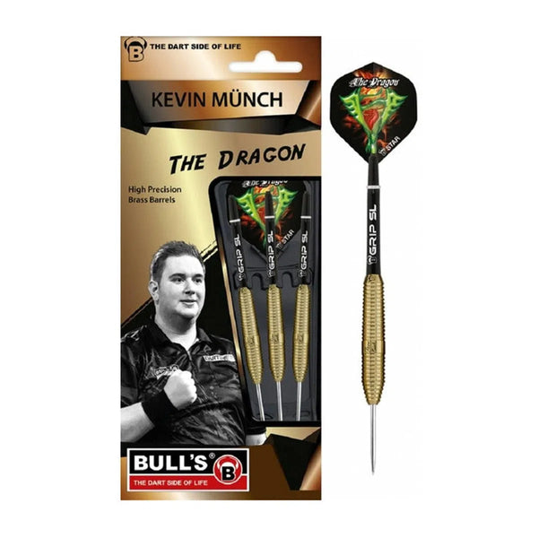 Bull's DE Kevin Munch The Dragon Brass Steel Tip Darts-1-21 GRAM-Premier Darts