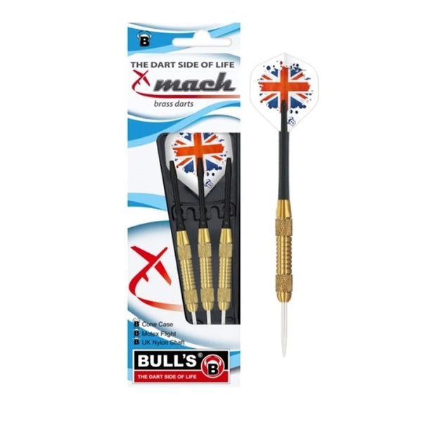 Bull's DE Mach Brass Steel Tip Darts-1-19 GRAM-Premier Darts
