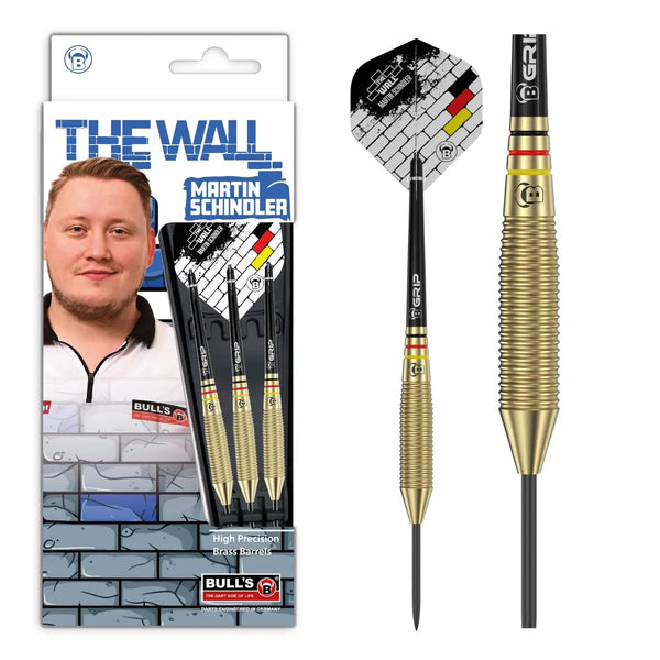 Bull's DE Martin Schindler Brass Steel Tip Darts-1-21 GRAM-Premier Darts