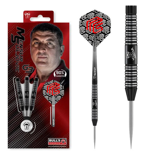Bull's DE Mensur Suljovic G3 90% Tungsten Steel Tip Darts-1-21 GRAM-Premier Darts