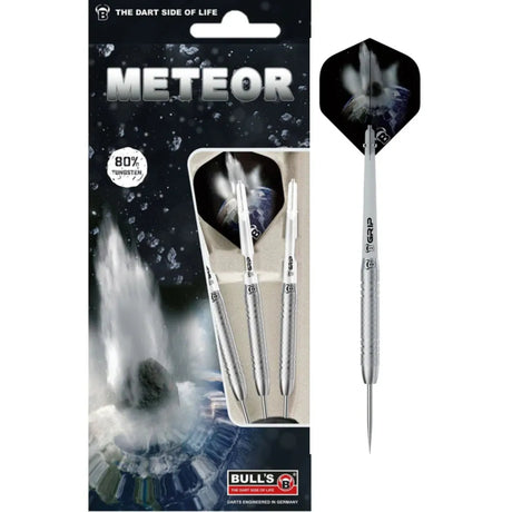 Bull's DE Meteor 80% Tungsten Steel Tip Darts - MT8 - Fine Knurl