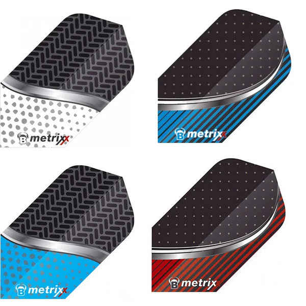 Bull's DE Metrixx Extra Strong Slim Dart Flights-1-Aqua-Premier Darts