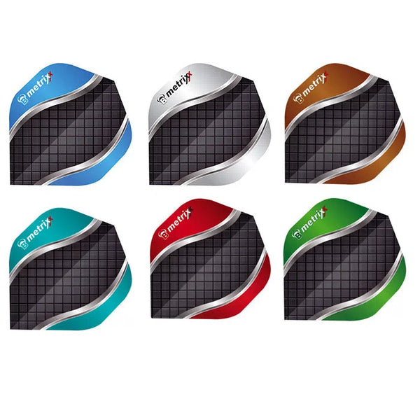 Bull's DE Metrixx Extra Strong Standard A Dart Flights-1-Aqua-Premier Darts