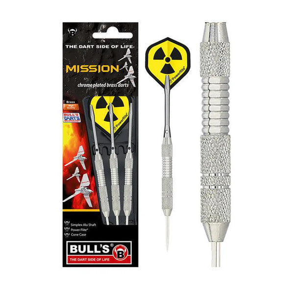 Bull's DE Mission Brass Steel Tip Darts-1-24 GRAM-Premier Darts