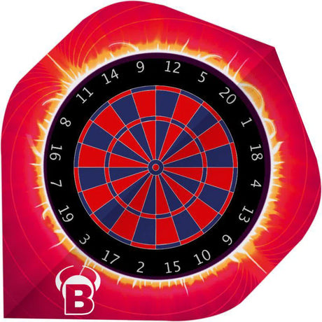 Bull's DE Motex Dart Flights - Red Dartboard