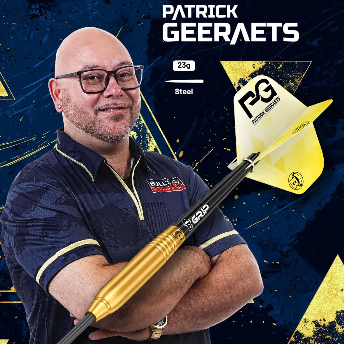 Bull's DE Patrick Geeraets 90% Tungsten Steel Tip Darts