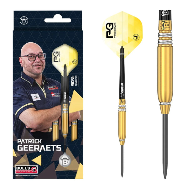 Bull's DE Patrick Geeraets 90% Tungsten Steel Tip Darts-1-23 GRAM-Premier Darts
