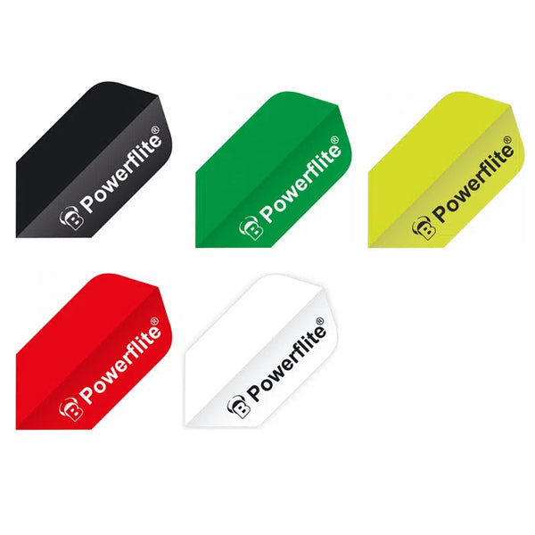Bull's DE Powerflite Slim Flights-1-Black-Premier Darts