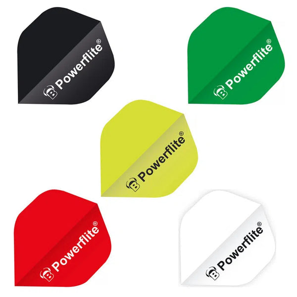 Bull's DE Powerflite Standard Flights-1-Black-Premier Darts