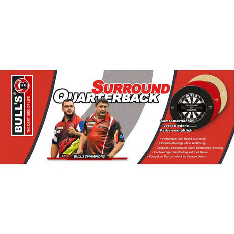 Bull's DE Quarterback 4pc Dartboard Surround - 4 Colour options