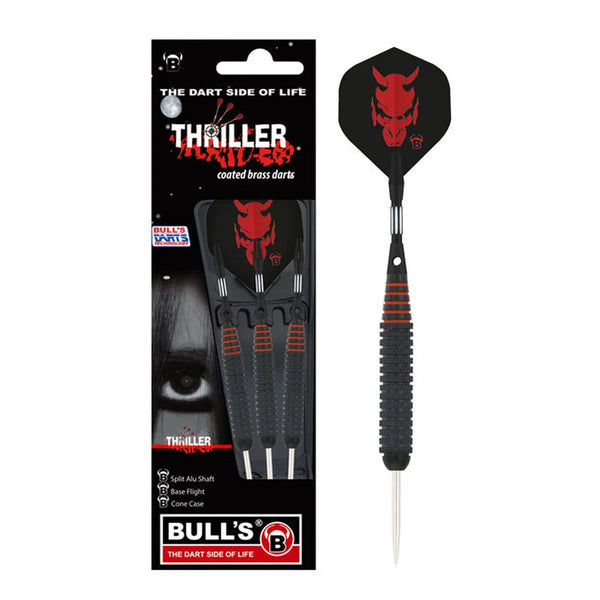 Bull's DE Thriller Knurled Brass Steel Tip Darts-1-22 GRAM-Premier Darts