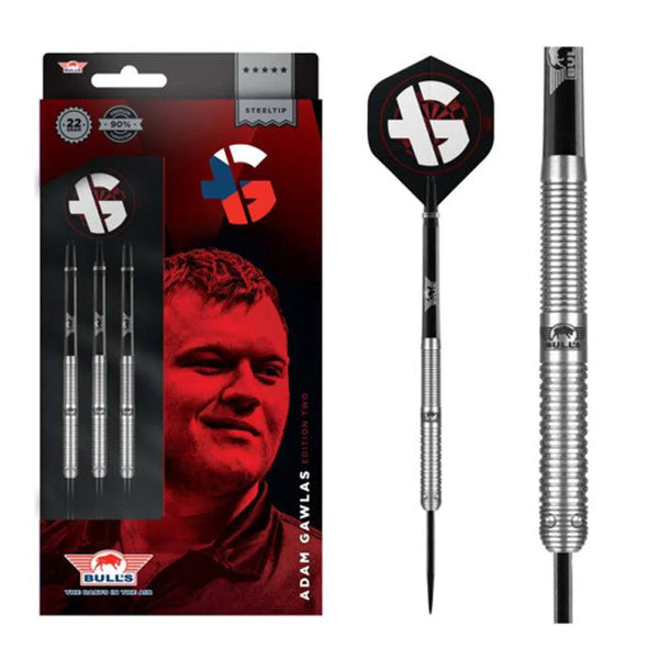 Bull's NL Adam Gawlas E2 90% Tungsten Steel Tip Darts-1-22 GRAM-Premier Darts