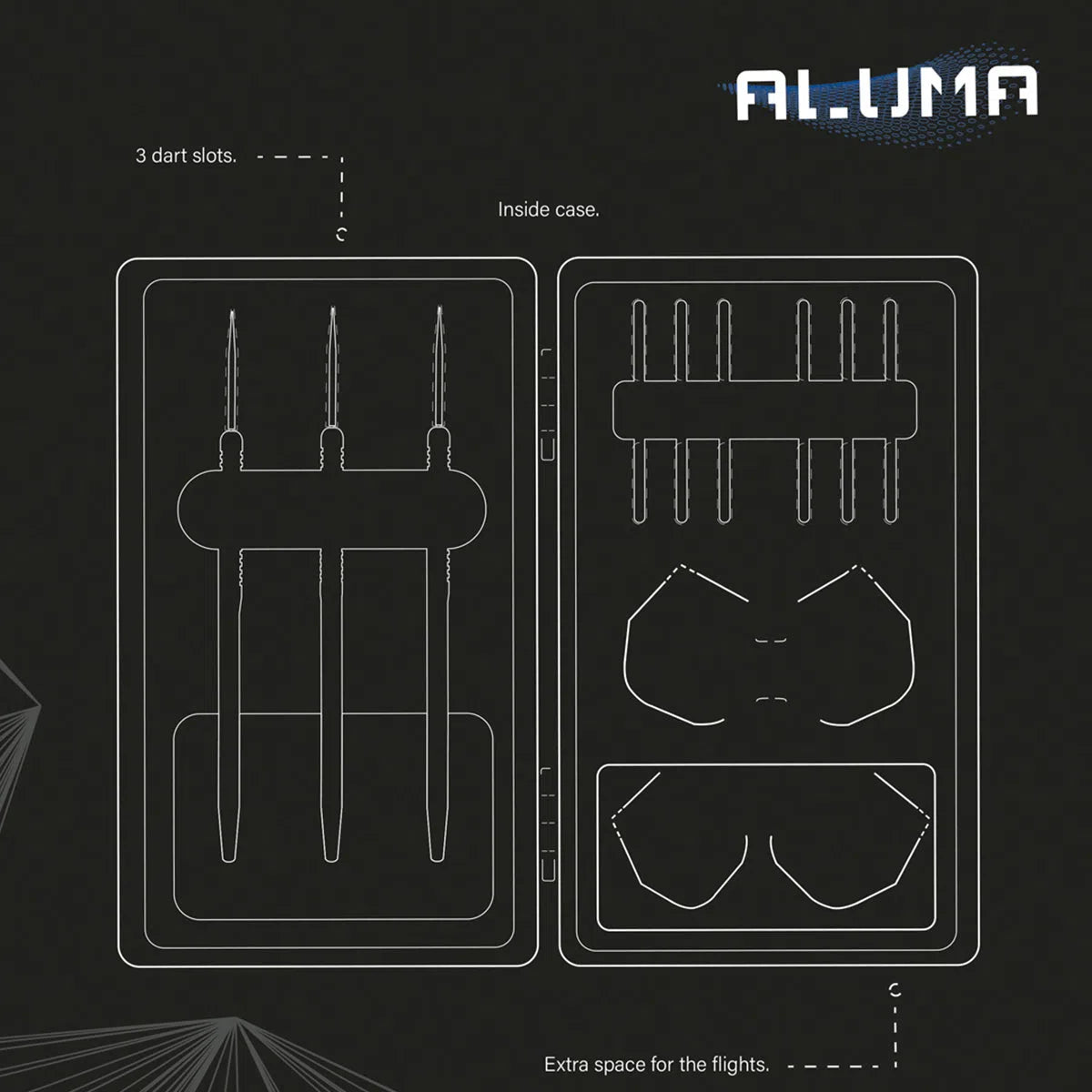 Bull's NL Aluma Darts Case