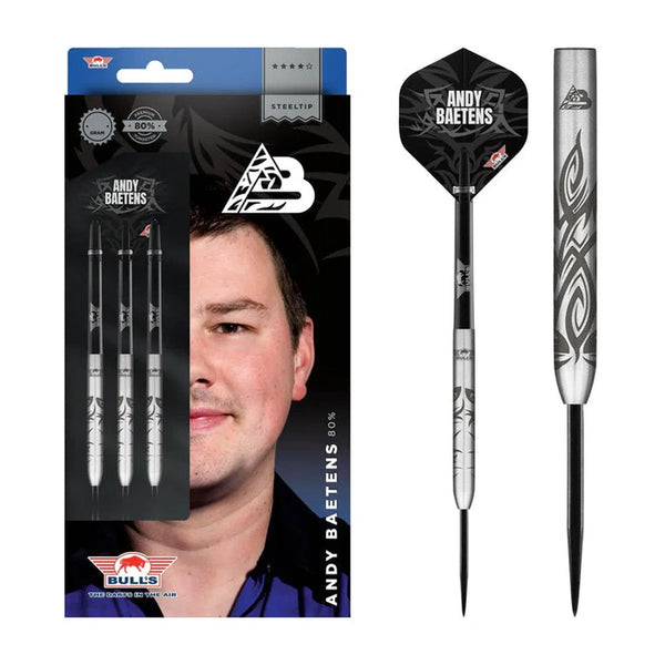 Bull's NL Andy Baetens 80% Tungsten Steel Tip Darts-1-21 GRAM-Premier Darts